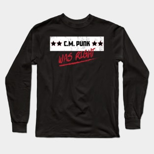 Punk was right Long Sleeve T-Shirt